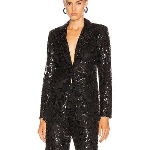 ALEXIS *Firdas* black beaded jacket M XL